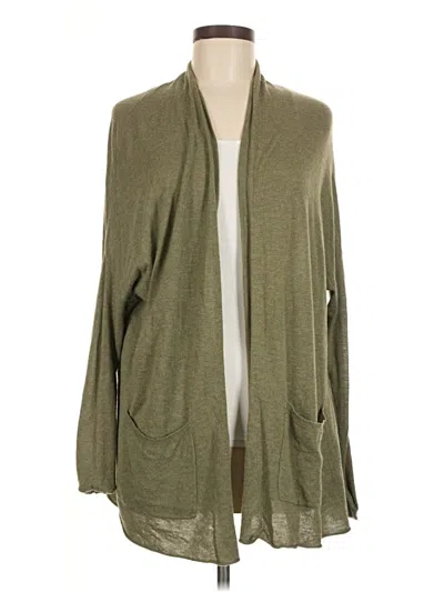 Pre-owned Billabong Cardigan Sweater In Green