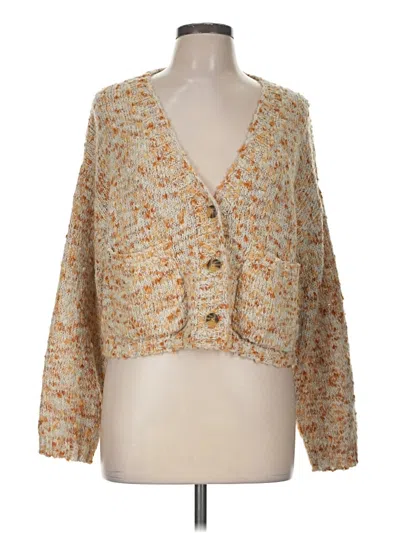 Pre-owned Billabong Cardigan Sweater In Tan