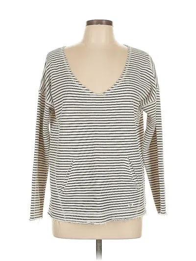 Pre-owned Billabong Cardigan Sweater In White