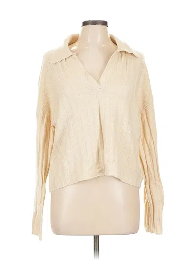 Pre-owned Billabong Cardigan Sweater In White