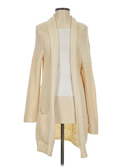 Pre-owned Billabong Cardigan Sweater In White