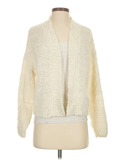 Pre-owned Billabong Cardigan Sweater In White