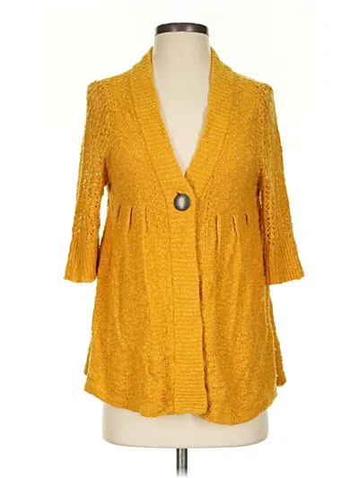 Pre-owned Billabong Cardigan Sweater In Yellow