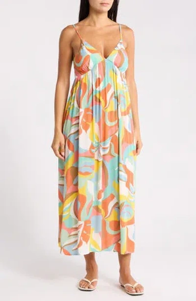 Billabong Carefree Midi Dress In Blue