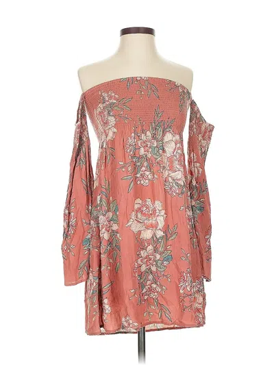 Pre-owned Billabong Casual Dress In Brown