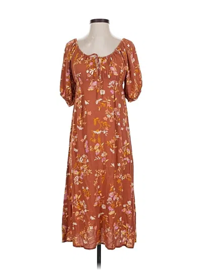 Pre-owned Billabong Casual Dress In Brown