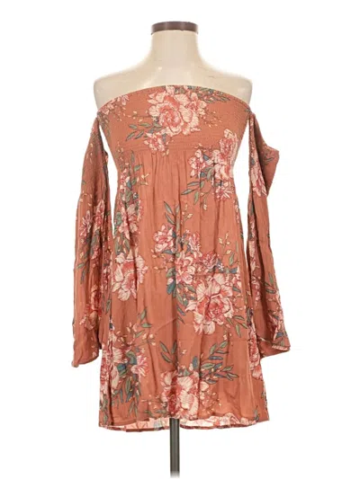 Pre-owned Billabong Casual Dress In Brown