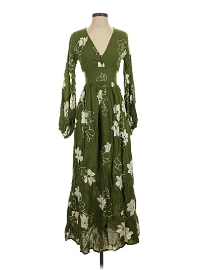 Pre-owned Billabong Casual Dress In Green
