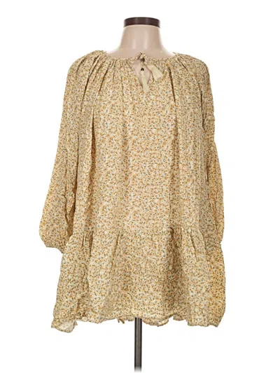 Pre-owned Billabong Casual Dress In Tan