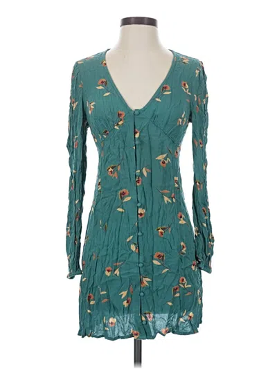 Pre-owned Billabong Casual Dress In Teal