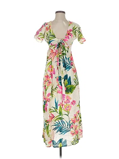 Pre-owned Billabong Casual Dress In White