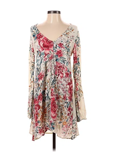 Pre-owned Billabong Casual Dress In White