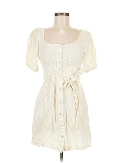Pre-owned Billabong Casual Dress In White