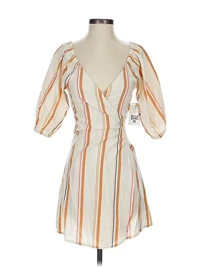 Pre-owned Billabong Casual Dress In White