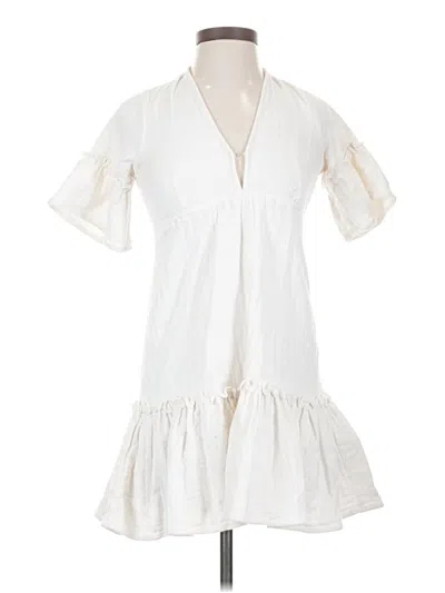 Pre-owned Billabong Casual Dress In White