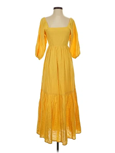Pre-owned Billabong Casual Dress In Yellow