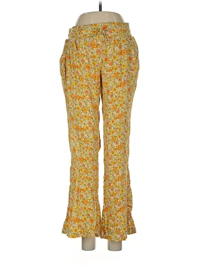 Pre-owned Billabong Casual Pants In Yellow