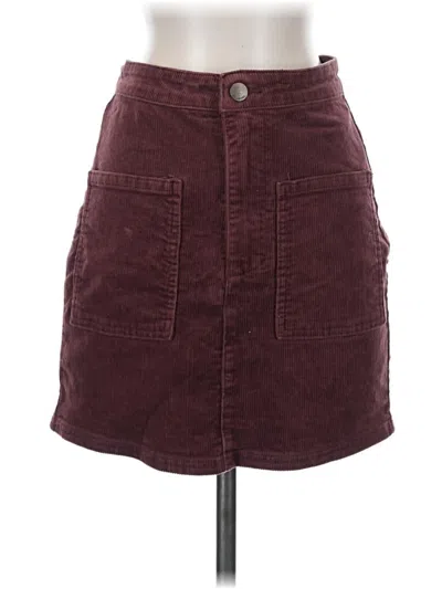 Pre-owned Billabong Casual Skirt In Burgundy