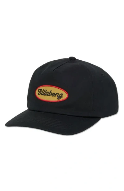 Billabong Caution Patch Snapback Hat In Pink