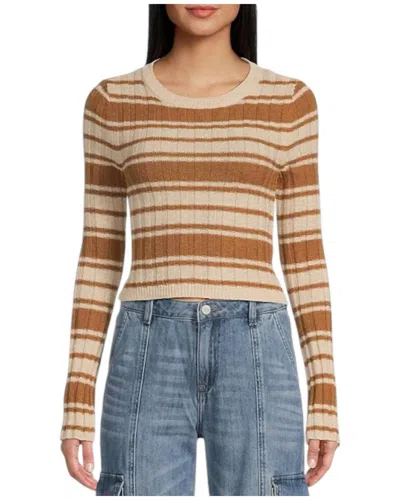 Billabong Clare Striped Sweater In Sandalwood