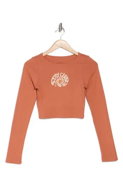 Billabong Close To You Long Sleeve Graphic Top In Kiss The Earth