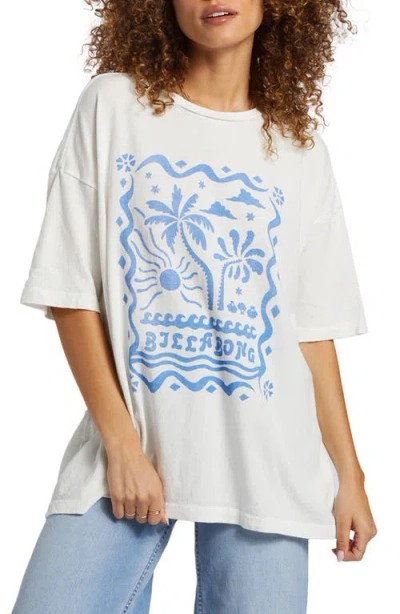 Billabong Coastal Tides Graphic T-shirt In White