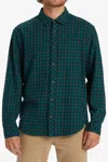 Billabong Coastline 3 Flannel Shirt In Pacific In Blue