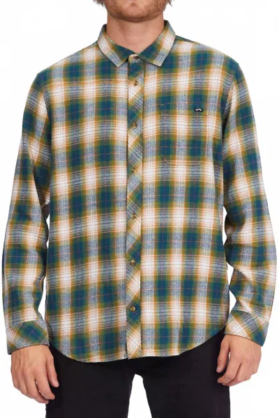Billabong Coastline Flannel Shirt In Pacific In Multi
