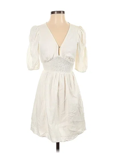 Pre-owned Billabong Cocktail Dress In White