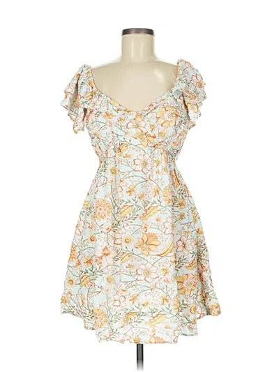 Pre-owned Billabong Cocktail Dress In White
