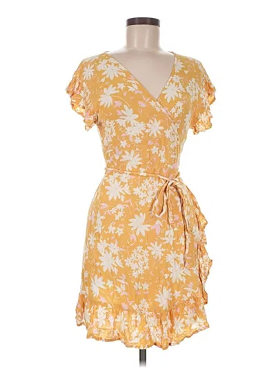 Pre-owned Billabong Cocktail Dress In Yellow