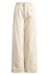 Billabong Collet Carpenter Pants In White Cap