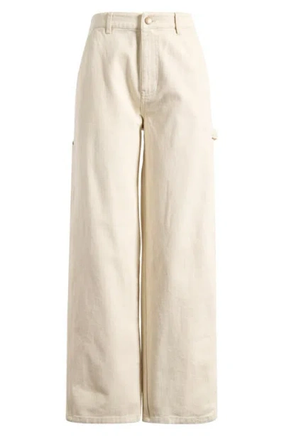 Billabong Collet Carpenter Pants In White Cap