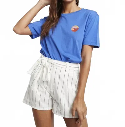 Billabong Come At Me Striped Shorts In White