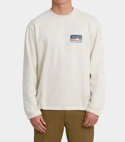 Billabong Compass Crewneck Sweatshirt In Oatmeal Heather In White