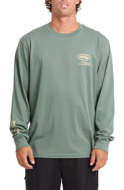 Billabong Coordinates Adventure Division Long Sleeve Graphic T-shirt In Gray
