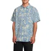 Billabong Cordoba Floral Short Sleeve Linen Blend Button-up Shirt In Multi