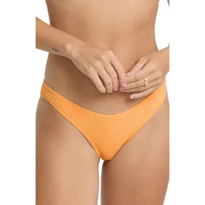 Billabong Crinkle Crush Hike Bikini Briefs In Orange