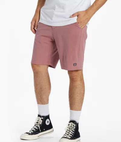 Billabong Crossfire Wave Washed Shorts In Coral In Pink