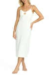 Billabong Crystal Clear Stretch Cotton Midi Sundress In White