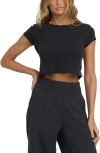 Billabong Daily Cotton Graphic Baby Tee In Black