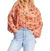 Billabong Day After Day Oversized Top In Pink Multi In Pink