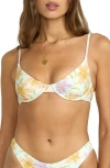 Billabong Day Driftin' Demi Underwire Bra In Multi