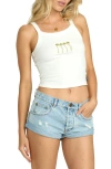 Billabong Day Trip Cotton Graphic Tank In White
