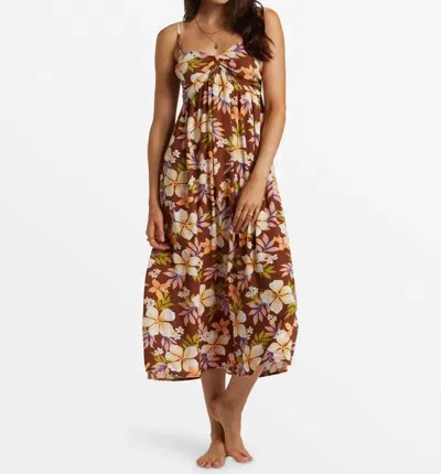 Billabong Daybreak Floral Midi Sundress In Multi