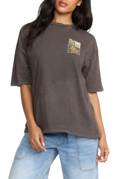 Billabong Daydream Away Cotton Graphic T-shirt In Gray
