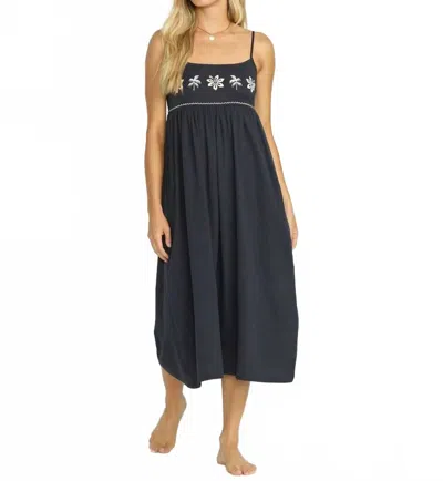 Billabong Days End Midi Dress In Black