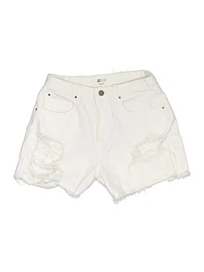 Pre-owned Billabong Denim Shorts In White