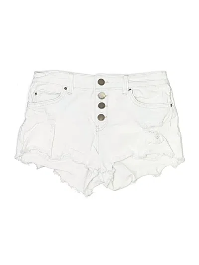 Pre-owned Billabong Denim Shorts In White