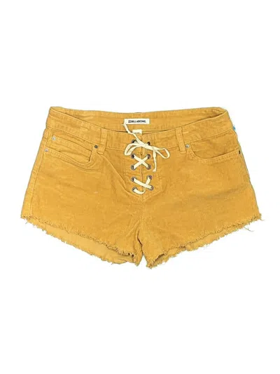 Pre-owned Billabong Denim Shorts In Yellow